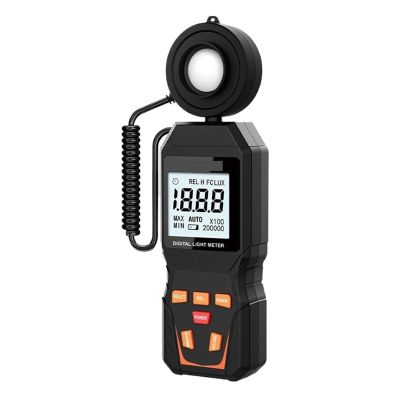 LIBODD Digital Light Meter Max 200,000Lux Luxmeter Luminance Lux Fc Test Illuminometers Photometer Auto LCD