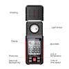 LIBODD HT603 Light Meter 200000 Lux Digital Illuminance Meter with Ambient Humidity and Temperature Meter Lux Meter view 2