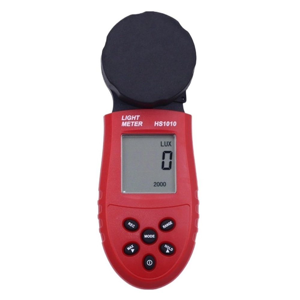 LIBODD 200,000 Lux HS1010 LCD Digital Integrated Light Luxmeter Tester Illumination Meter Hand-Held Light Luminometer Lux/Fc Photometer