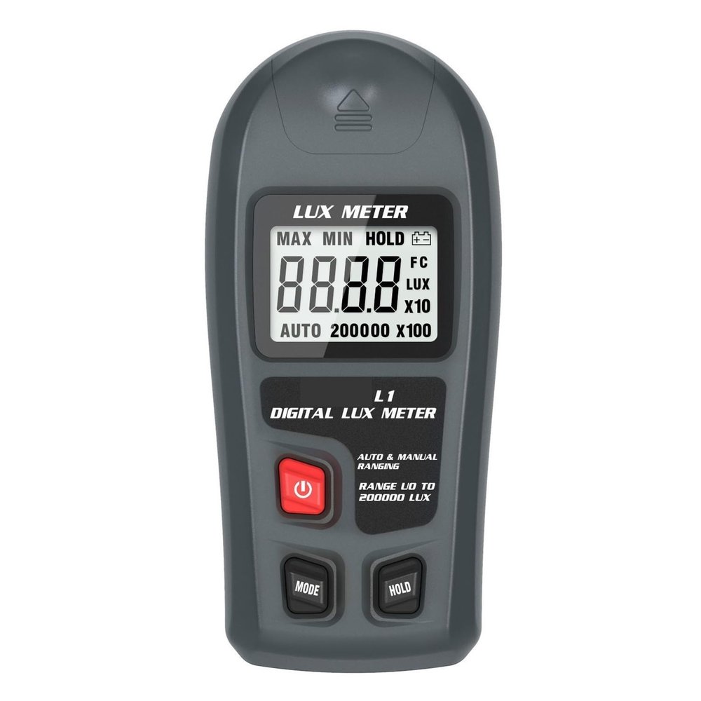 LIBODD L1 Light Meter Digital Illuminance Meter Handheld Lux Tester LCD 0-200,000 Lux/Fc Pocket Luxmeter Photometer Grow Plants