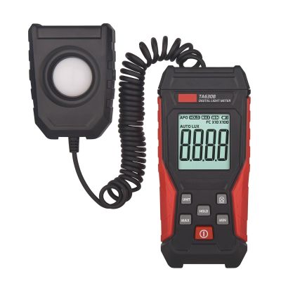 LIBODD Digital Light Meter Illuminance Lux Meter Record LCD 0~200,000 Measurement Range Flexible Sensor Light Tester(TA630B)