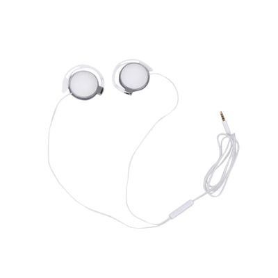 BELLIFFY Creative Sports Earphone Wired Headset Lightweight Aural Design with Noise Reduction Sweat-Resistant for Active Use Compatible with Multiple Music Platforms White
