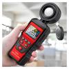 LIBODD HT620 Light Meter Digital Illuminance Meter Handheld Ambient Temperature Measurer with Range Up to 200,000 Lux Luxmeter(HT620) view 3