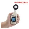 LIBODD Light Meter Digital Illuminance Meter Handheld Ambient Temperature Measurer Range 200,000 Lux Luxmeter LCD Screen view 2