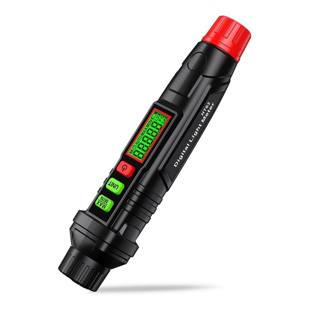 LIBODD HT63 Mini Digital Light Meter 100,000Lux Meter Photometer UV Radiometer LCD Luxmeter Handheld Illuminometer Photometerka