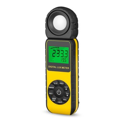 LIBODD Digital Illuminance Handheld Light Meter 0.1~400,000 Lux 270 Rotated Sensor for Plants LED Lights Light Tester