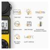 LIBODD Digital Illuminance Handheld Light Meter 0.1~400,000 Lux 270 Rotated Sensor for Plants LED Lights Light Tester view 2