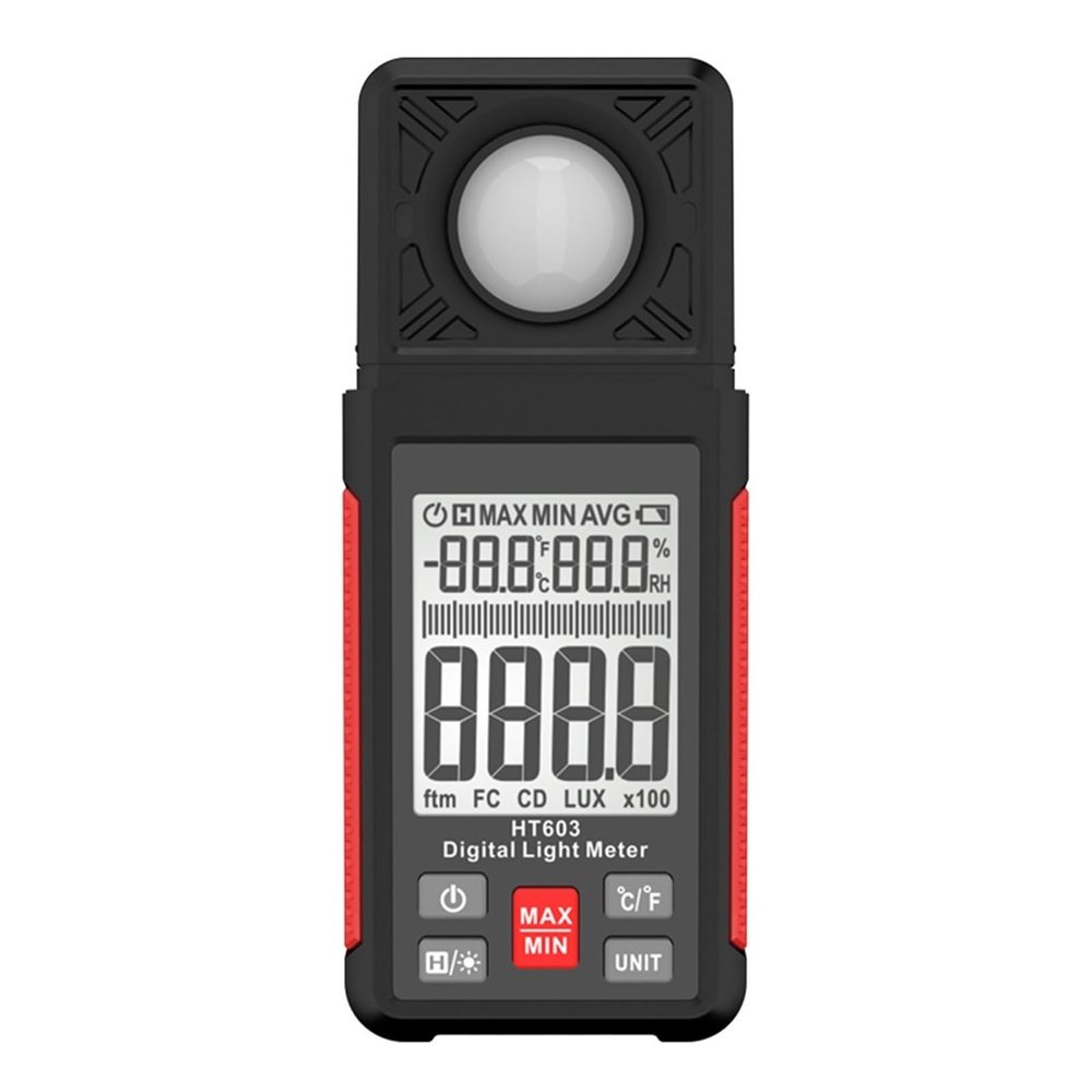 LIBODD Digital Lux Meter Light Meter FC Lightmeter Illuminance Meter Tester 200000 Lux Illuminometer Photometer Luxometro Luxmeter