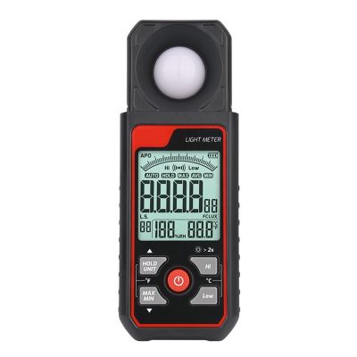 LIBODD TA631A/B Didital Light Meter Photography Luxmeter 300000LUX Illuminometer Lux/FC Measure Photometer Enviromental Tester(TA631A)