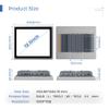 SunKol 12.1" Industrial Embedded Panel PC, IP65 Fanless Touch All in One Computer, Windows 11 Pro, Auto Power-on, 2xLAN,HDMI,6xUSB,2xRS485,4xRS232 (I3-10110U, 8GB RAM 256GB SSD) view 2