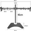 TV Stand TV Unit, Dual Screen Monitor Desk Mount, Fully Adjustable Monitor Arm Stand for 20-27 Inch TVs, Holds 2 Screen Up to 10kg/22lbs TV Mount TV Stand view 2