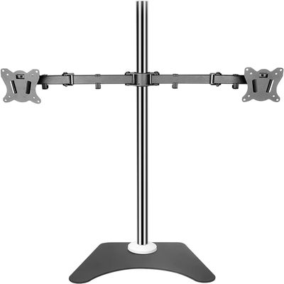 TV Stand TV Unit, Dual Screen Monitor Desk Mount, Fully Adjustable Monitor Arm Stand for 20-27 Inch TVs, Holds 2 Screen Up to 10kg/22lbs TV Mount TV Stand