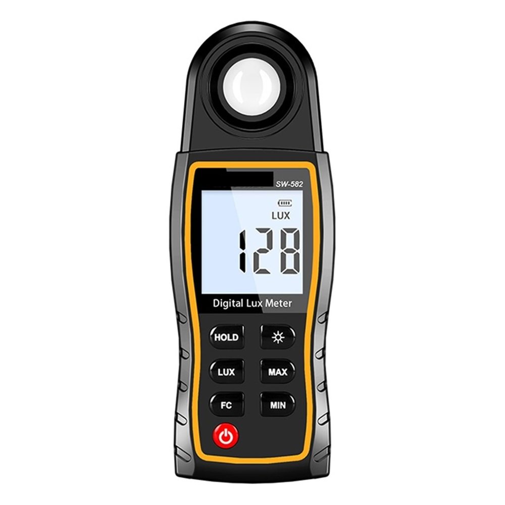 LIBODD Digital Lux Meter SW-582 Light Meter 199,900 Lux Rotatable Sensor Lux/FC High Precision Illuminometer Photometer Tester