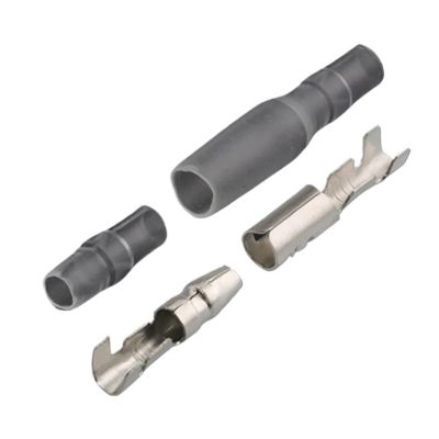 25/50/100sets 3.5 Terminal Car Electrical Wire Connector Diameter 3.5mm Female + Male + Case Cold Press Crimp Terminal(100Sets (400pcs))