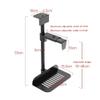 tanyunji001 Adjustable Monitor Stand PC Mount Under Desk Adjustable Under Desk and Wall PC Mount, CPU Case Holder with Swivel Action and Secure Locking Arm Monitor view 2