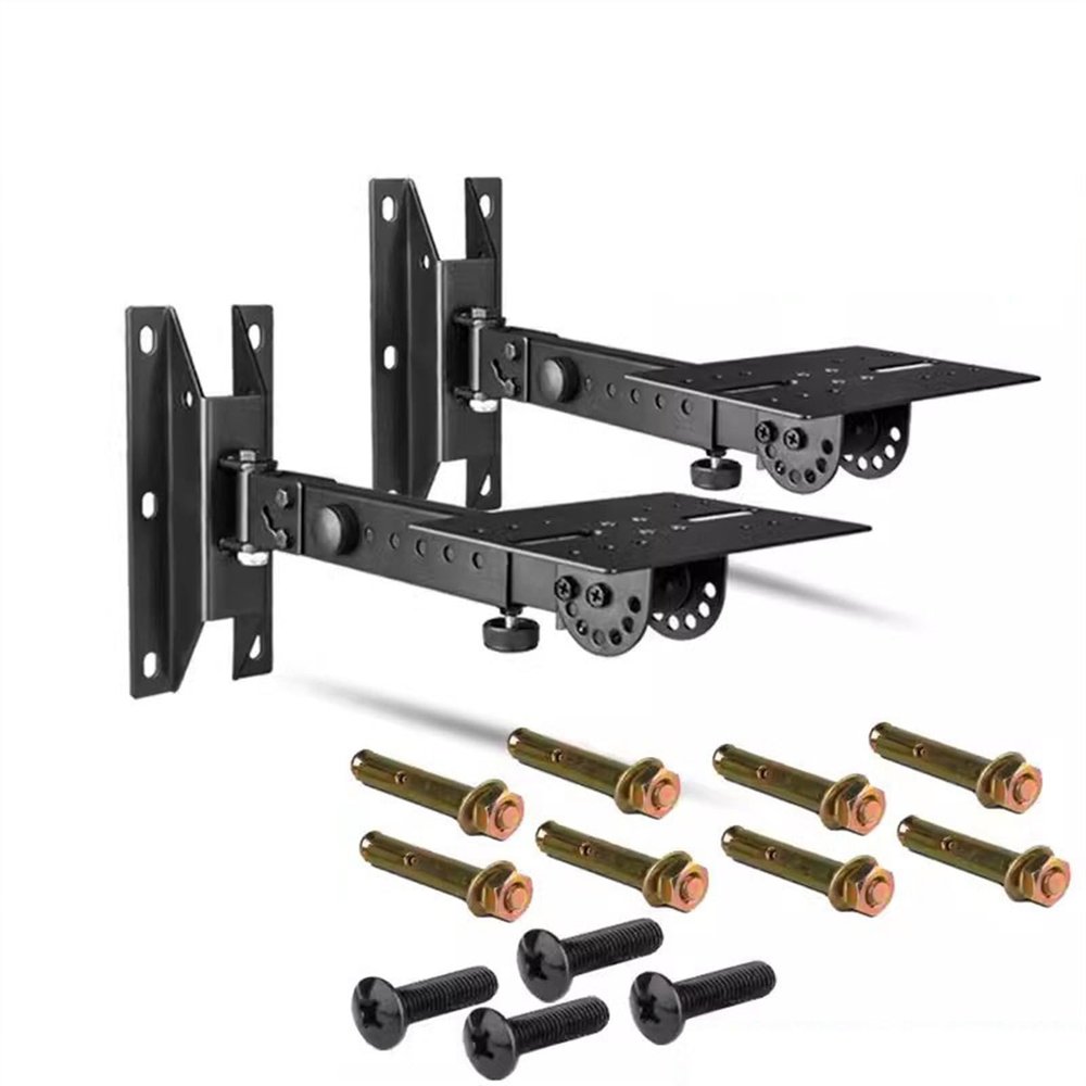 YXIANG56Q Audio Rack Speaker Wall Bracket Professional Audio Rack Thickened Bracket Hanger Speaker Surround Speaker Wall Mounting Bracket Media Cabinet(35CM)