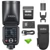 Godox V100 V100-O 100W Flash for Olympus Panasonic Cameras, TTL 1/8000 HSS, 400 Full Power Flashes, 1.7s Recycle Time, 2.4G Wireless with External Flash, Touchscreen Flash (Godox V100-O USA Version) view 1