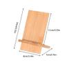 HYROOY Bamboo l Mobile Phone Stand Mount Stand Desktop Tablet Stand Phone for All Mobile Phones with Charging Hole Bamboo view 2