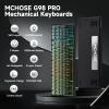 MCHOSE G98 PRO Wireless Mechanical Keyboard, Tri-Mode Connection Gaming Keyboard, Hot Swappable Custom Gasket Structure Pre-lubed Linear Switches Double Shot PBT Keycaps RGB LED Backlit Gradient Black view 3