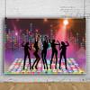 9x6ft Disco Backdrop Disco Dance Photography Background for Disco Party Birthday Backdrop Neon Night Vintage Let's Glow Crazy Shining Photo Booth Background Photo Shot Props view 2