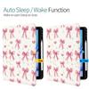 JOYLAND Cute Pad Case for iPad Pro 11 inch (2018/2020/2021/2022),Love&Bow Pattern Anti-Scratch Shockproof Premium Folio Stand Case with Pencil Holder,Auto Wake/Sleep view 2