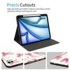 JOYLAND Cute Pad Case for iPad Pro 11 inch (2018/2020/2021/2022),Love&Bow Pattern Anti-Scratch Shockproof Premium Folio Stand Case with Pencil Holder,Auto Wake/Sleep view 3