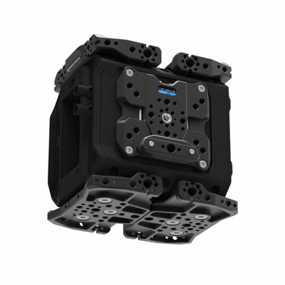 KONDOR BLUE | B Kit for Blackmagic Pyxis Cage System | Modular Cage with 40+ Mounting Points, NATO Rails, Bubble Level, & Captive Hardware | Raven Black