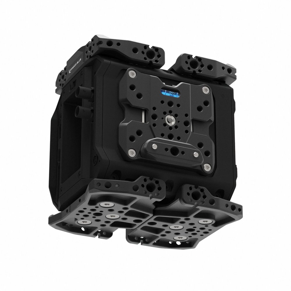 KONDOR BLUE | B Kit for Blackmagic Pyxis Cage System | Modular Cage with 40+ Mounting Points, NATO Rails, Bubble Level, & Captive Hardware | Raven Black
