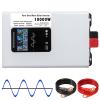 10000W Peak Pure Sine Wave Inverter Converter, DC Input 12V/24V/48V/60V/72V AC Output 110V/220V, Low Frequency Solar Power Inverter Converter with 2 Outlets for Home, Vehicles(Size:12V-220V) view 1