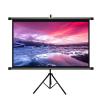 Projector Screen with Stand, Indoor Outdoor Tripod Movie Screen, 60/72inch 4:3/16:9 4K HD Projection Screen Stand Wrinkle-Free Height Adjustable Portable Screen for 4K HDTV Movie Theater Home(4:3 60in view 1