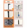 Projector Screen with Stand, Indoor Outdoor Tripod Movie Screen, 60/72inch 4:3/16:9 4K HD Projection Screen Stand Wrinkle-Free Height Adjustable Portable Screen for 4K HDTV Movie Theater Home(4:3 60in view 3
