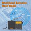 XHDATA D808 Portable AM FM SW LW Air Band Radio SSB RDS Multi Band Radio Speaker with LCD Display Alarm Clock External Antenna (Grey) view 2