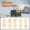 XHDATA D808 Portable AM FM SW LW Air Band Radio SSB RDS Multi Band Radio Speaker with LCD Display Alarm Clock External Antenna (Grey) view 3