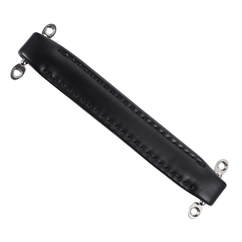 KONTONTY 2pcs Leather Handle for Audio Amplifier Cabinet Reinforced Bars Guitar Instrument Tools