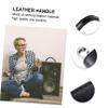 KONTONTY 2pcs Leather Handle for Audio Amplifier Cabinet Reinforced Bars Guitar Instrument Tools view 2