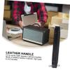 KONTONTY 2pcs Leather Handle for Audio Amplifier Cabinet Reinforced Bars Guitar Instrument Tools view 3
