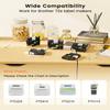 Colorty Ptouch Tape Compatible with Brother P-Touch Label Tape TZ TZe 12mm 0.47 Laminated White 1/2" Black on White TZe-231 TZE231 for PT-D200 H110 D400 D600 1900 Label Maker Refills, 10-Pack view 2