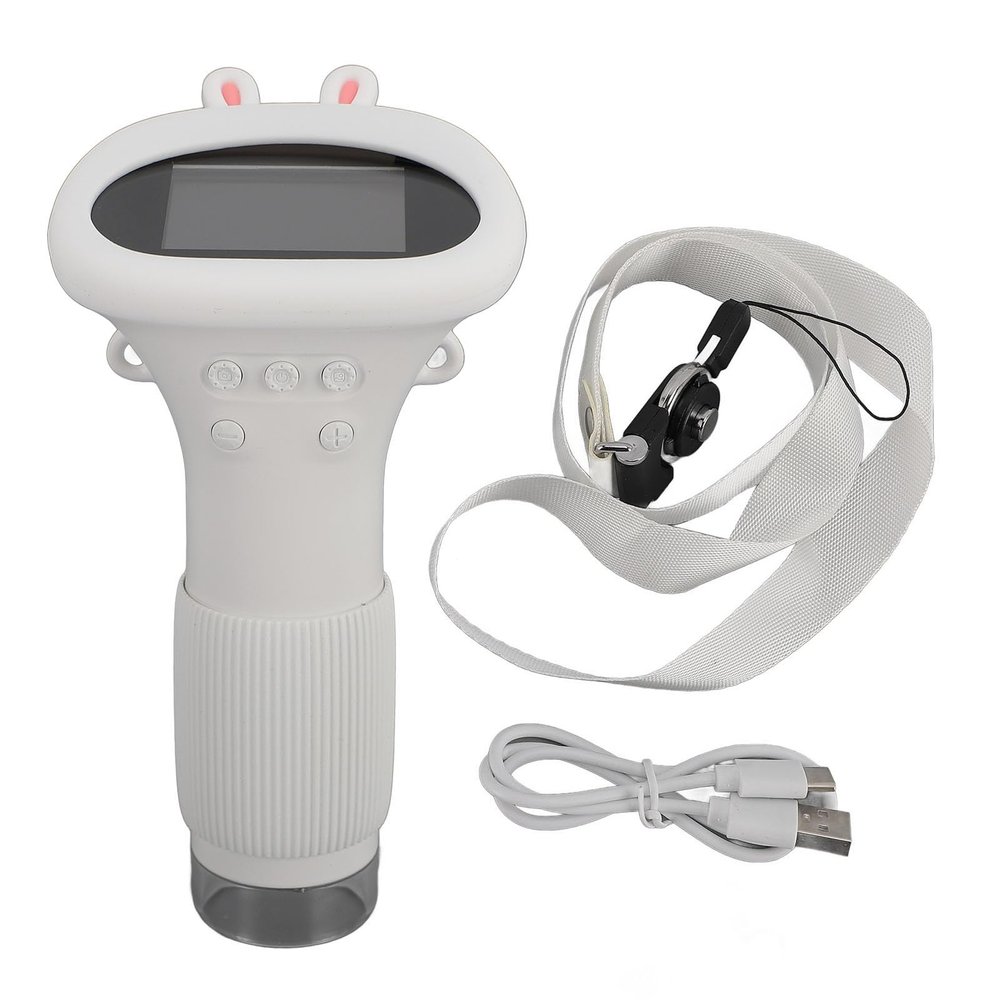 GOWENIC Handheld Microscope, 1000X Teens Microscope Camera, 2.0 Inch Color Screen with 8 LED Lights, Portable Digital Microscope for Teens Students Adults (White)