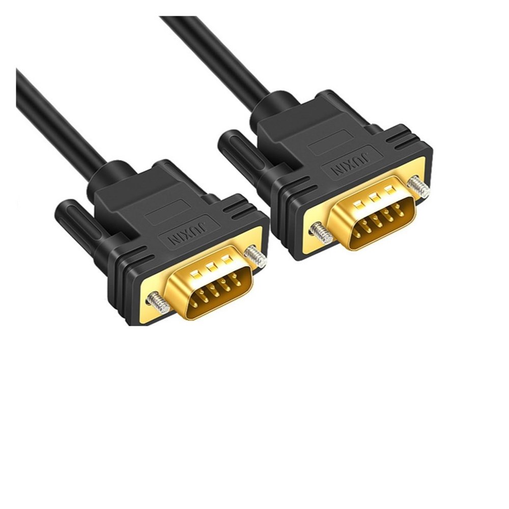 ACGTUY DB9 Serial Port Cable RS232 Connecting Line Male to Male and Female to Female 9-pin COM Port Line Direct Cross 485(15m 49.2ft,Pure Copper Gold M-M)