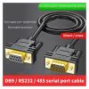 ACGTUY DB9 Serial Port Cable RS232 Connecting Line Male to Male and Female to Female 9-pin COM Port Line Direct Cross 485(15m 49.2ft,Pure Copper Gold M-M) view 2