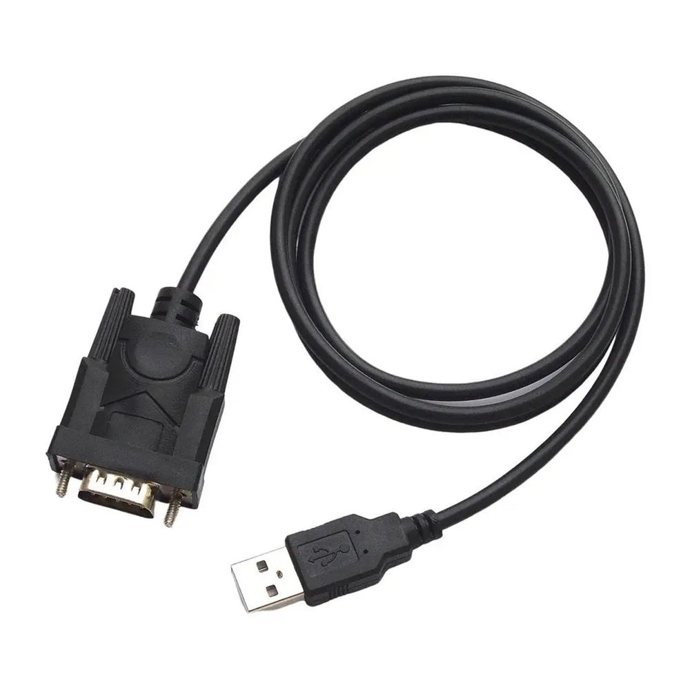 ACGTUY USB to RS232 COM Serials Adapter Port Serials PDA 9 Pin DB9 Cable Adapter Support Windows 10 8 7Mac Linux FT232 1.5m(Black)