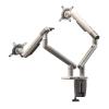 Adjustable Monitor Stand 17-32 inch Dual Monitor Mount Arm, Height Adjustable Mechanical Spring Dual Monitor Stand with 2 USB Port, Dual Monitor Desk Mount for VESA 75/100mm Monitor Mount Monitor Arm view 1