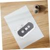 FELTECHELECTR 16pcs Retro Recording Fun Cassette Tapes Blank Audio Cassettes Organize Label Case view 2