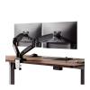 Adjustable Monitor Stand 17"-32" Dual Monitor Stand for Desk, Adjustable Gas Spring Double Monitor Mount Holds up to 19.8 lbs, with VESA 75/100mm with C-clamp& Grommet Monitor Mount Monitor Arm view 1