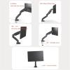 Adjustable Monitor Stand 17"-32" Dual Monitor Stand for Desk, Adjustable Gas Spring Double Monitor Mount Holds up to 19.8 lbs, with VESA 75/100mm with C-clamp& Grommet Monitor Mount Monitor Arm view 4