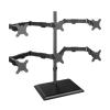 Adjustable Monitor Stand 6 Monitor Mount Desk Stand, Height Adjustable Steel Monitor Stand with Full Articulation Mount Arm for Most 17-32" Monitors, Holds up to 19.8lbs per Arm Monitor Mount Monitor view 1