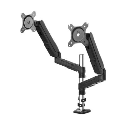 Adjustable Monitor Stand 15-27inch Dual Monitor Mount, Ergonomic Full Motion Dual Monitor Arm Desk Mount with C-clamp and VESA 75/100mm, Max 14.3 lbs Each Arm Monitor Mount Monitor Arm(40cm)