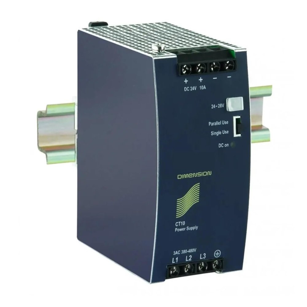 Arionyx Switching Power Supply DIN-Rail Power Supply CT10.241, 24V DC, 10A Output, 240W, 3-Phase, CT10.241 CT 10.241