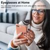 Bluetooth Glasses for Men Women, Anti-blue Light Lenses, Smart Audio Glasses with Mic & Speakers, Touch, Voice Assistant Compatible - 4-6 Hrs Batteries for Office, Relaxing, Music view 3
