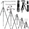 75 Inch Aluminum Phone & Camera Tripod With Gooseneck Stand, Extendable Cell Phone Tripod Stand Compatible with iPhone/Android/Action Camera is Perfect for Live Streaming/Video Recording/Selfies view 2